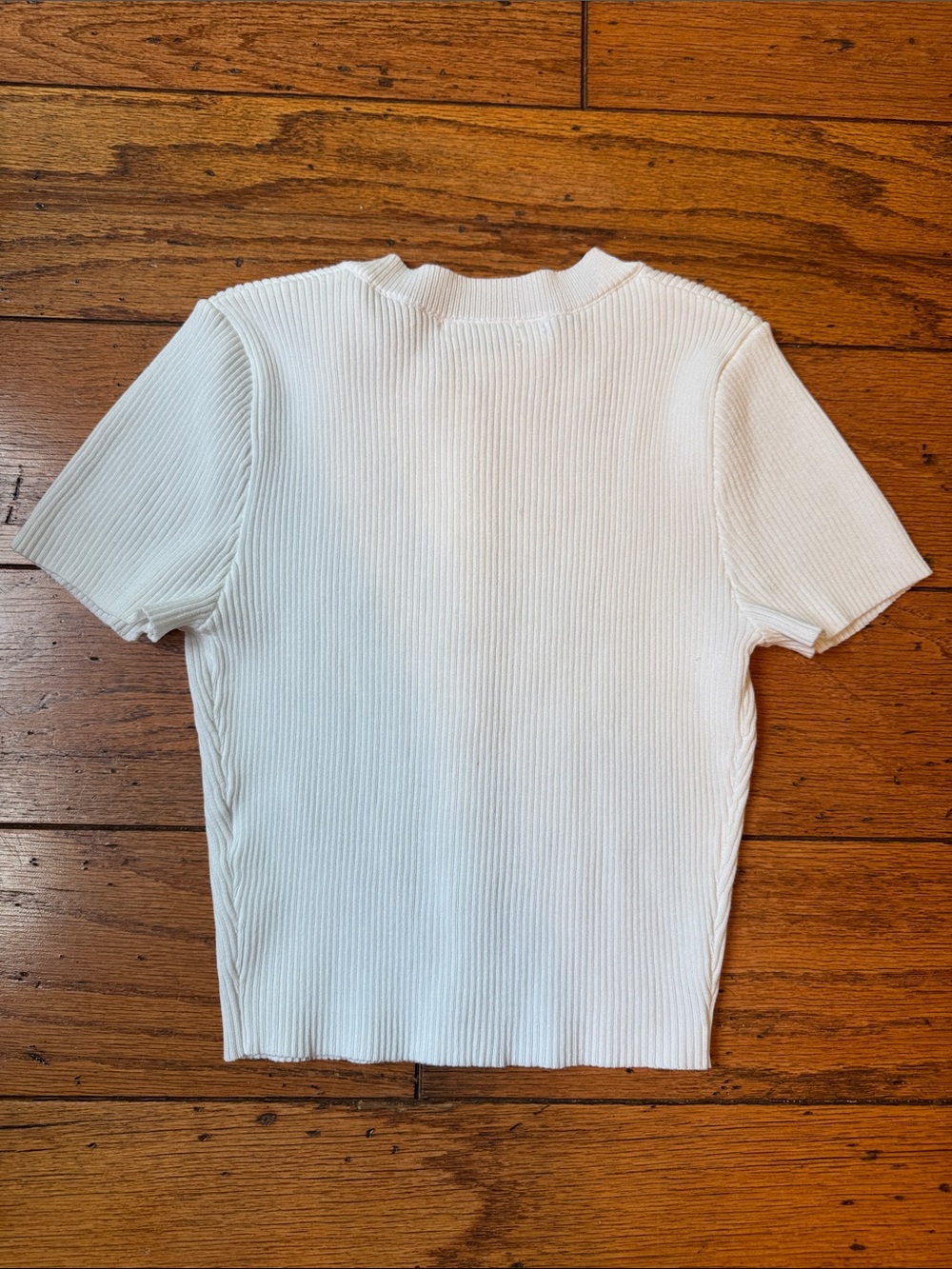 Altar’d State Ribbed Button-Front Short Sleeve Top - Picture 5 of 7